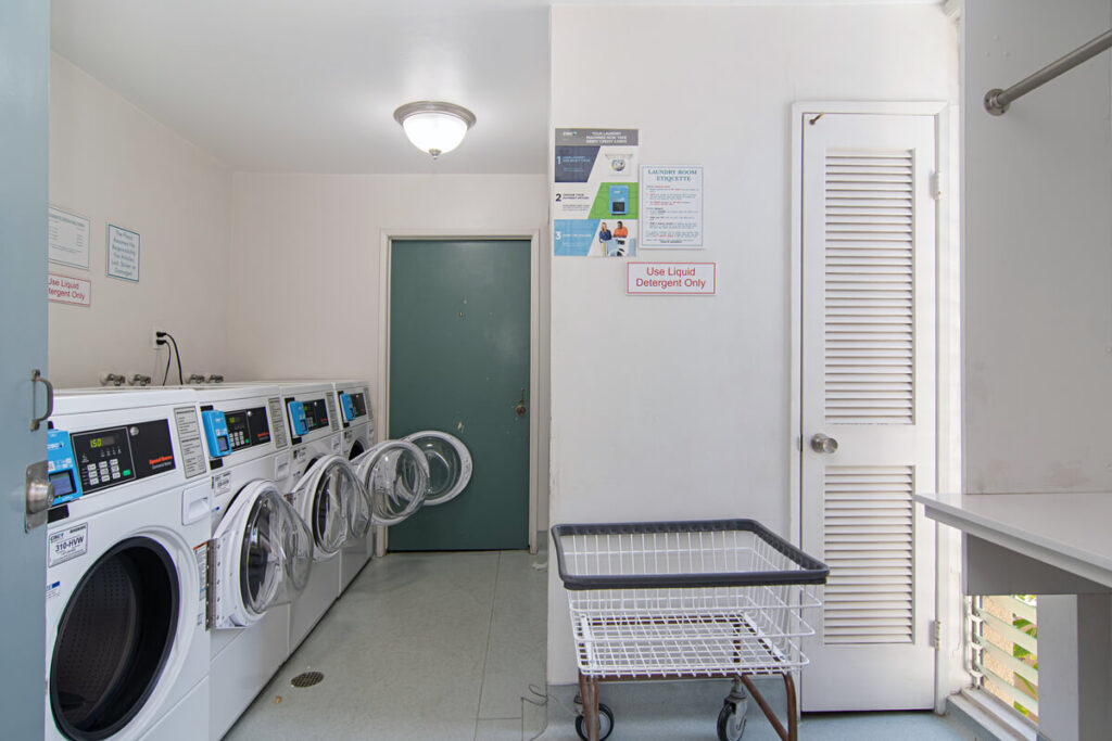 The Plaza condos laundry room