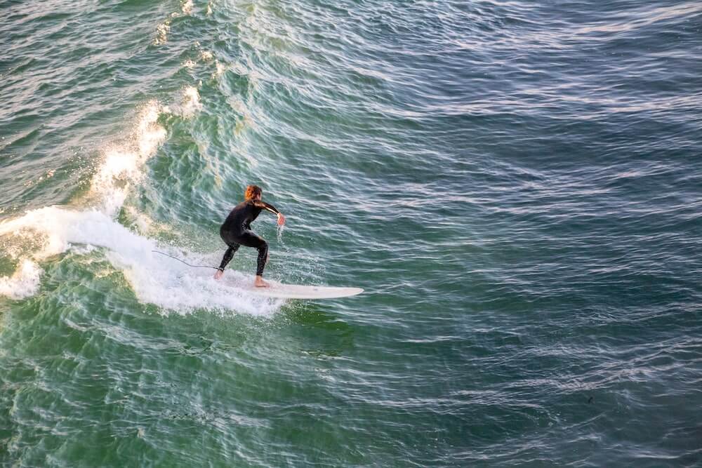 surfing pacific beach