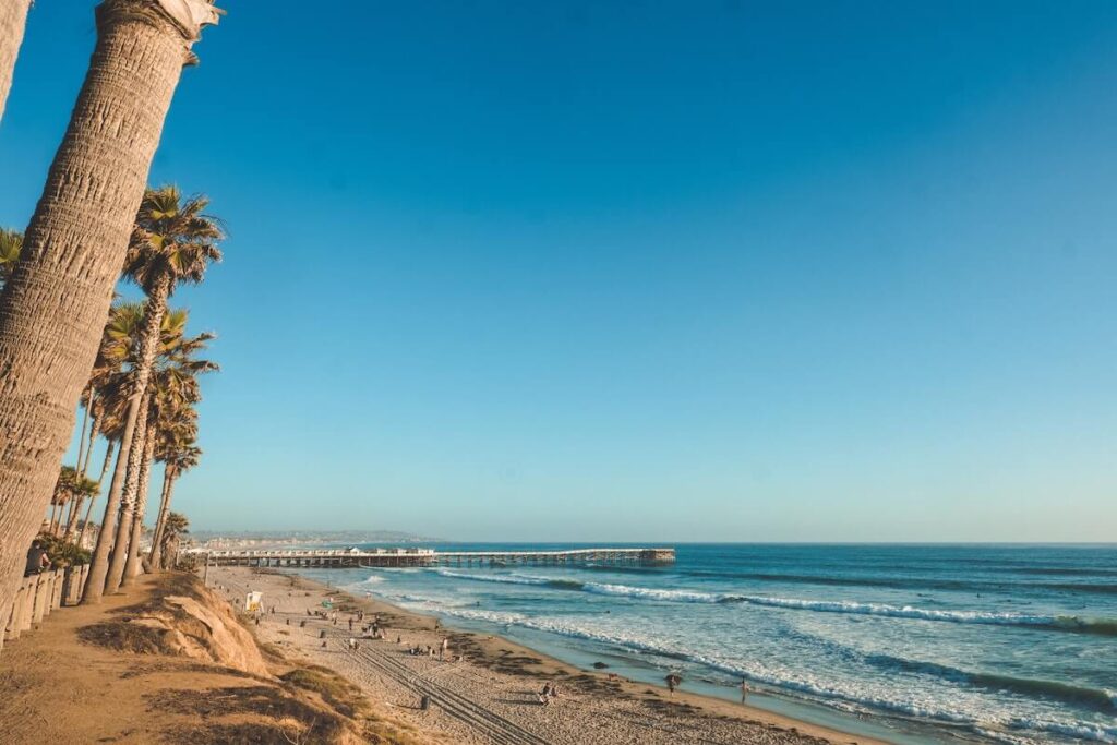 Pacific Beach Crystal Pier from North PB